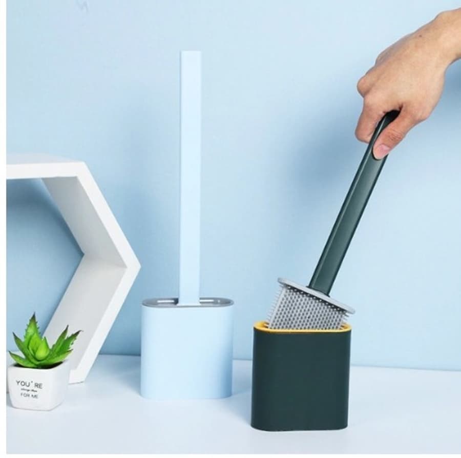 Cepillo de silicona para baño