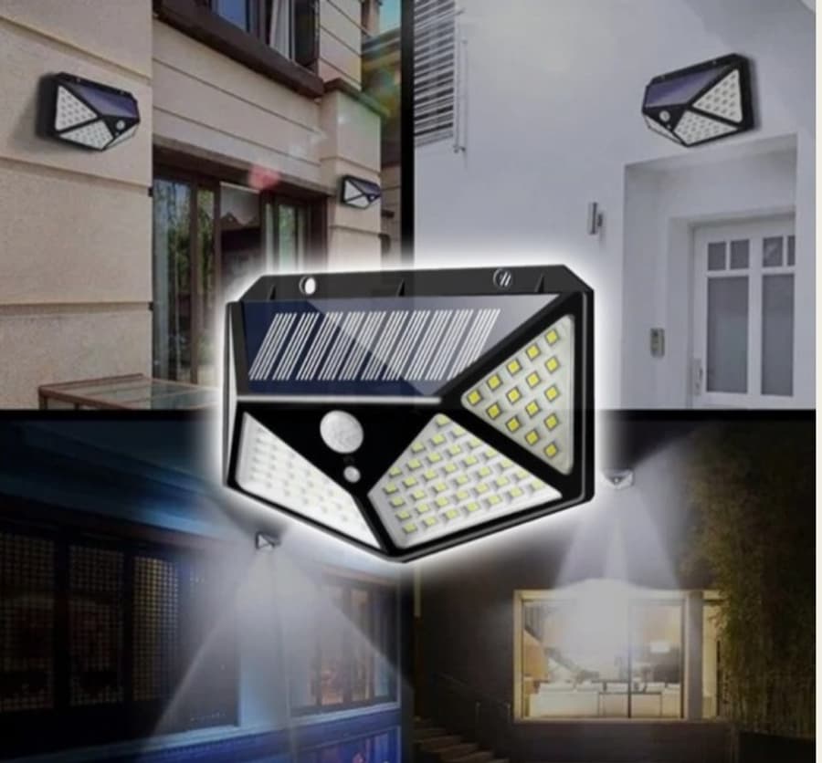 Panel reflector solar 100 Led con sensor de movimiento