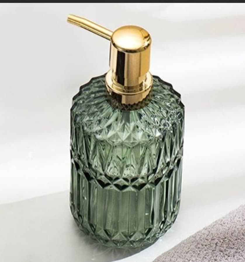 Dispenser de vidrio con diseño texturado