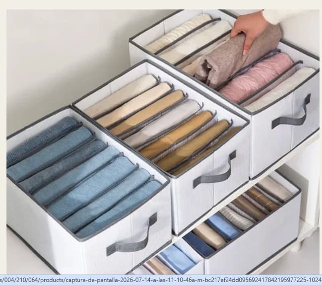 Organizador de Ropa 8 Divisiones Closet 40x20cm