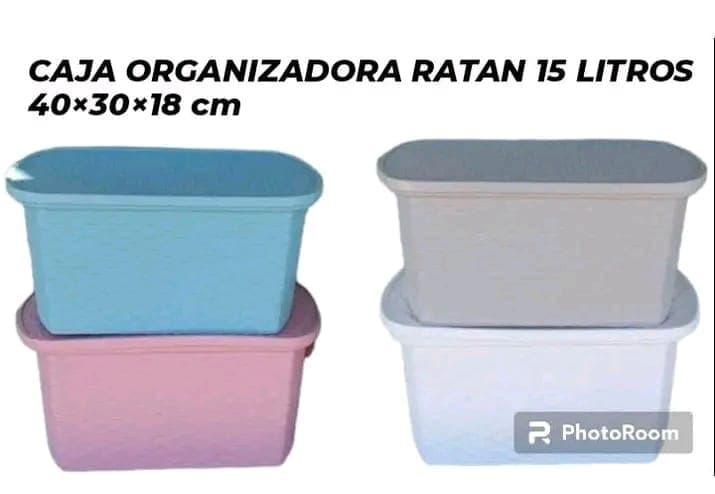 Caja organizadora ratan
