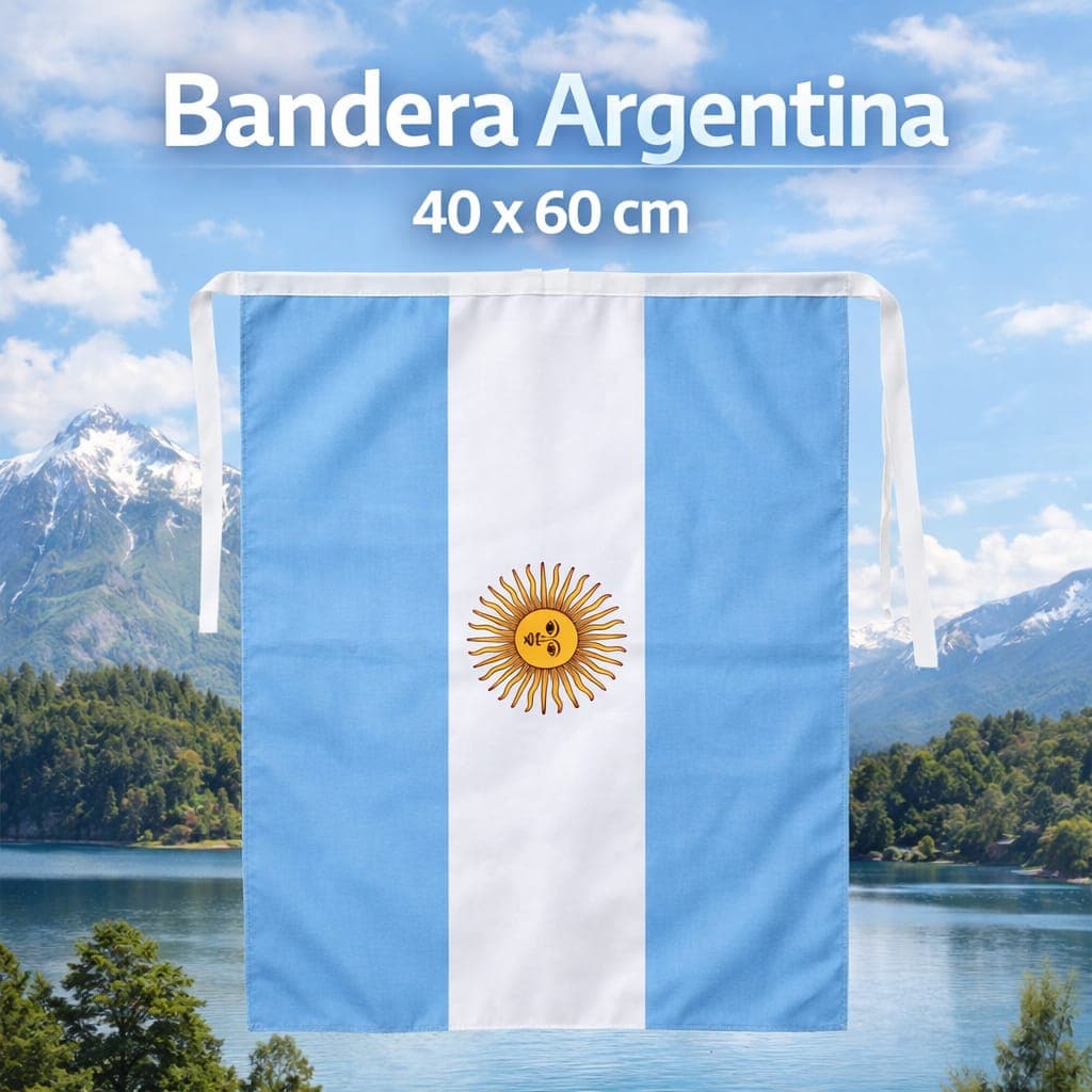 Bandera argentina tela para colgar