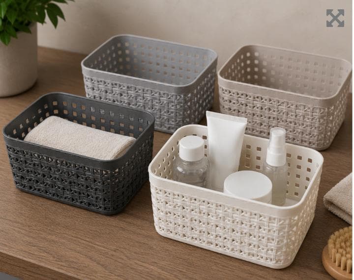 ORGANIZADOR PLASTICO CUADRADOS 17X12X8CM